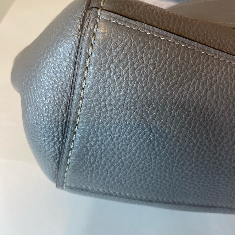 Coach Gray Leather Tote - Picture 8 of 11